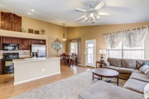 Family room open to kitchen at 2482 E Nathan Way Chandler 85225