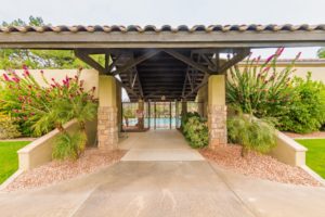entrance to community pool at mountain park ranch hoa